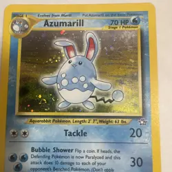 Azumarill 2/111 Neo Genesis Holo Rare Pokemon English WOTC MP - Image 2