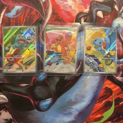 Pokemon TCG First Partner Illustration Collection Series 1 Kanto GEN 1 Starters - Image 1