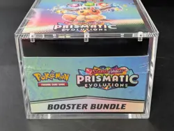Pokemon SV8.5 Prismatic Evolutions Sealed Booster Bundle Display W/Acrylic Case - Image 5