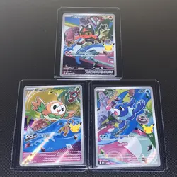 Litten, Popplio, Rowlet 1st Partner Pokemon Gen 7 with sticker! - Image 1