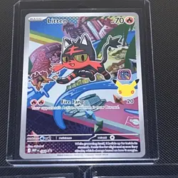 Litten, Popplio, Rowlet 1st Partner Pokemon Gen 7 with sticker! - Image 2