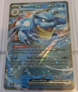 Blastoise ex - 030/142 Stellar Crown Double Rare Pokemon - NM/MINT - Image 1