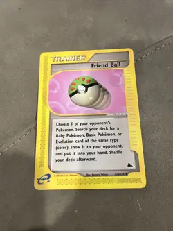 Friend Ball - 126/144 - Uncommon NM Skyridge Pokemon - Image 1