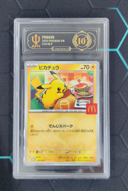 APH Black 10 Pikachu McDonald's Promo Japanese 020/M-P 2025 Pokemon - Image 1