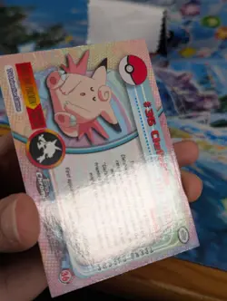 Pokemon Topps Series 1 Clefable #36 Chrome Tekno NM 🔥 - Image 4