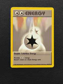 Pokemon TCG Double Colorless Energy 96/102 Base Set Uncommon LP WoTC Unlimited - Image 1