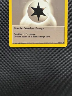 Pokemon TCG Double Colorless Energy 96/102 Base Set Uncommon LP WoTC Unlimited - Image 4