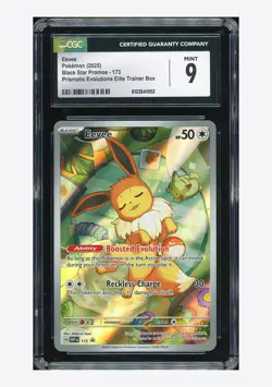 Pokemon CGC 9 Eevee Promo 2025 #173 SVP Prismatic Evolutions ETB English - Image 1