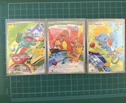 Pokemon First Partner Kanto Set Charmander Squirtle Bulbasaur #37, 38, 39 - Image 1