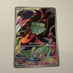 Pokemon TCG Mega Evolution Bulbasaur Illustration Rare 133/132 UNPLAYED - Image 1