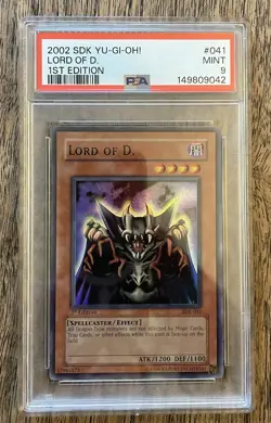 Yu-gi-oh! Lord of D. SDK-041 1st Edition Super Rare PSA 9 Mint! - Image 1