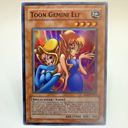 Yugioh Toon Gemini Elf DL6-EN001 Limited Ed Super Rare CRIMP MISPRINT - NM💎 - Image 1