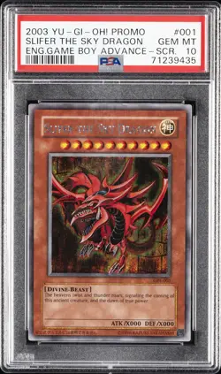 2003 YU-GI-OH! PROMO #001 SLIFER THE SKY DRAGON PSA 10 - Image 1