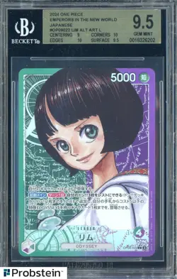 2024 One Piece Japanese OP09-022 Lim Alternate Art Leader BGS 9.5 GEM MINT - Image 1