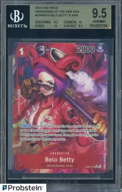 2023 One Piece Awakening of the New Era OP05-015 Belo Betty Rare BGS 9.5 - Image 1