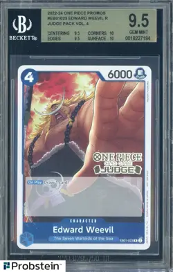 2022-24 One Piece Promos Judge Pack Vol.4 EB01-023 Edward Weevil BGS 9.5 - Image 1
