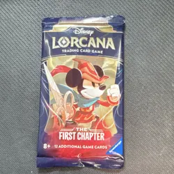 Disney Lorcana The First Chapter Booster Pack 12 Cards Ravensburger 2023 - Image 1