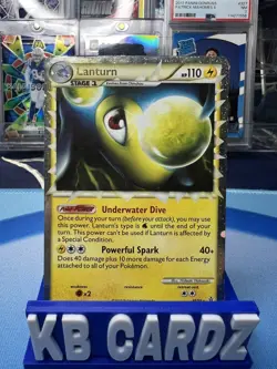 Pokemon TCG 2010 Lanturn Prime Holo Ultra Rare Card 86/95 HGSS Unleashed EXC - Image 1