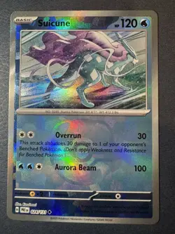 Pokemon TCG Suicune Masterball Reverse Holo Prismatic Card Evolutions 024/131 - Image 1