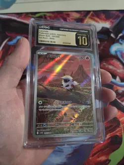 ✨✨ CGC 10 Pristine Larvesta 103/086 AR Art Rare Black Bolt sv11B Pokemon Card - Image 1