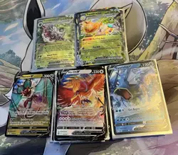 200+ EX / V Holo Foils Rare Pokemon Card Full Art Bulk Lot - Image 1