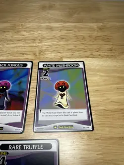 (3) KINGDOM HEARTS TCG Disney Cards White Mushroom, Rare Truffle & Black Fungus - Image 3
