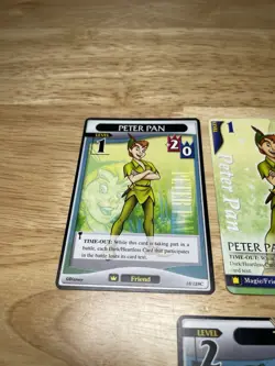 ( 4 ) KINGDOM HEARTS TCG Disney Cards “Peter Pan” Common - Uncommon Level 1-3 - Image 2