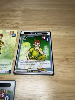 ( 4 ) KINGDOM HEARTS TCG Disney Cards “Peter Pan” Common - Uncommon Level 1-3 - Image 4