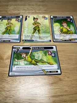 ( 4 ) KINGDOM HEARTS TCG Disney Cards “Peter Pan” Common - Uncommon Level 1-3 - Image 5