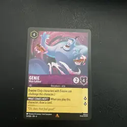 Genie Wish Fulfilled Azurite Sea Lorcana TCG 53/204 Regular Card NM - Image 1