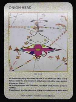 Louis Vuitton x Takashi Murakami ONION HEAD Trading Card 004 Japanese - Image 1