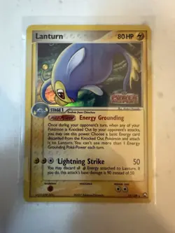 Lanturn 15/108 EX Power Keepers Rare Reverse Holo Stage 1 Pokemon Card HP 80 50 - Image 1