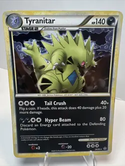 MP- Tyranitar 26/95 Holo HGSS Unleashed Deck Exclusives AUTHENTIC Pokemon Card - Image 1