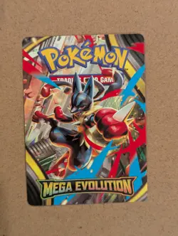 Pokemon TCG Mega Evolution Prerelease Trainer Tips Art Card Mega Lucario - Image 1