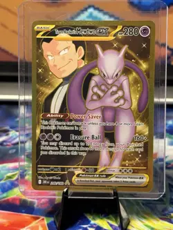 Team Rocket's Mewtwo ex 240/182 SV10: Destined Rivals - Pokemon Card - NM - Image 1