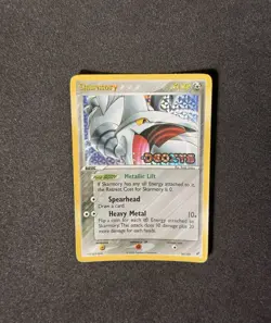 Pokemon TCG Skarmory 26/107 EX Deoxys Reverse Holo Stamped Card Rare - Image 1