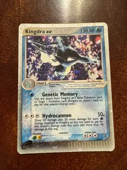 Kingdra ex 92/97 Rare E-Card, E-Reader Series EX Dragon Pokemon Card Holo MP* - Image 1