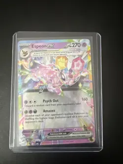 Pokemon TCG Espeon EX Double Rare Prismatic Card 034/131lp - Image 1
