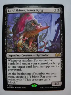 MTG Lord Skitter, Sewer King #97 WOE Wilds of Eldraine Normal R NM Magic Card - Image 1
