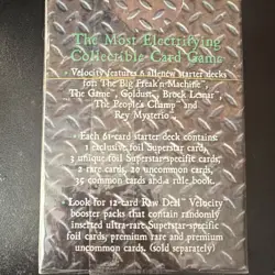 WWE Raw Deal Velocity Goldust Sealed 61-Card Starter Deck Comic Images - Image 2