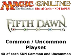 MTGO Magic Online 5DN Fifth Dawn Playset 440 Cards 4x Common/Uncommon - Image 1