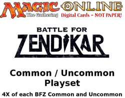 MTGO Magic Online BFZ Battle for Zendikar Playset 824 Cards 4x Common/Uncommon/L - Image 1