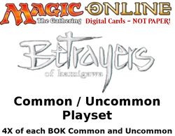 MTGO Magic Online BOK Betrayers of Kamigawa Playset 440 Cards 4x Common/Uncommon - Image 1