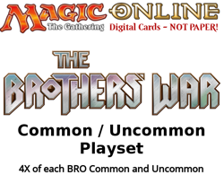 MTGO Magic Online BRO The Brothers War 4x Common/Uncommon Playset 804 Cards - Image 1