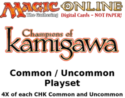 MTGO Magic Online CHK Champions of Kamigawa Playset 876 Cards 4x Common/Uncommon - Image 1