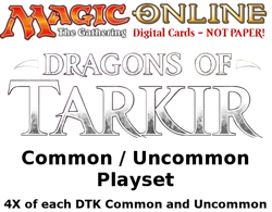 MTGO Magic Online DTK Dragons of Tarkir Playset 784 Cards 4x Common/Uncommon - Image 1