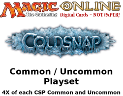 MTGO Magic Online CSP Coldsnap Playset 460 Cards 4x Common/Uncommon - Image 1