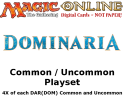 MTGO Magic Online DAR(DOM) Dominaria Playset 804 Cards 4x Common/Uncommon/Land - Image 1