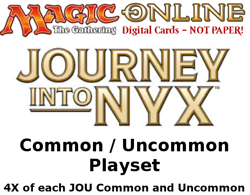 MTGO Magic Online JOU Journey Into Nyx Playset 480 Cards 4x Common/Uncommon - Image 1
