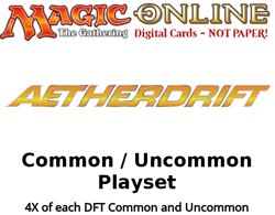 MTGO Magic Online DFT Aetherdrift 4x Common/Uncommon Playset 844 Cards - Image 1